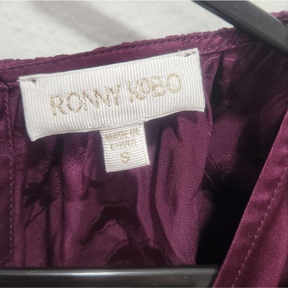 Ronny Kobo Plunge Neckline Michelle long sleeve Mini Dress Small - Picture 6 of 9